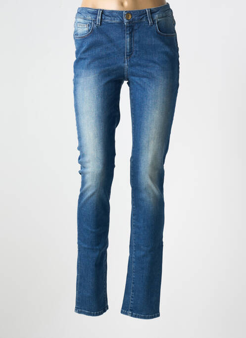 Blugi cu croială slim albastru TRUSSARDI JEANS femeie