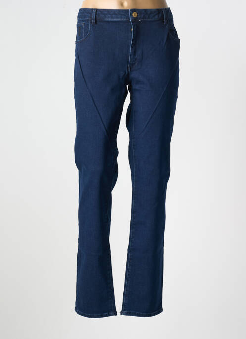 Blugi cu croială dreaptă albastru TRUSSARDI JEANS femeie