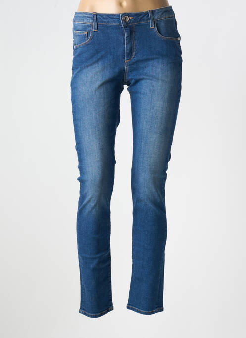 Blugi skinny albastru TRUSSARDI JEANS femeie
