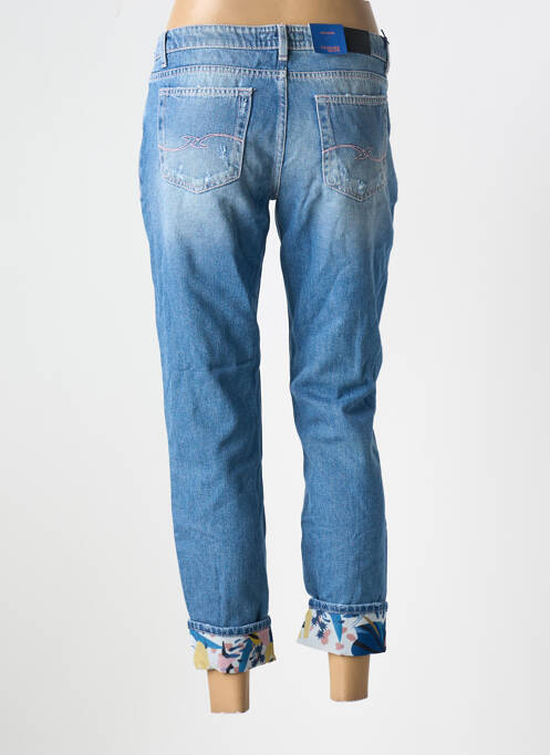 Blugi boyfriend albastru TRUSSARDI JEANS femeie