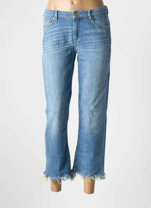 Blugi cu croială dreaptă albastru TRUSSARDI JEANS femeie