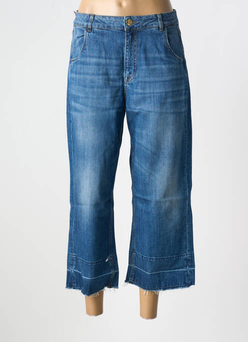 Blugi cu croială largă albastru TRUSSARDI JEANS femeie