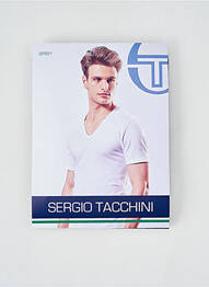 Tricou croială cambrată mâneci scurte albastru SERGIO TACCHINI homme