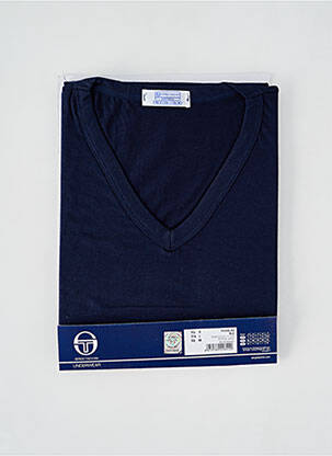 Tricou croială cambrată mâneci scurte albastru SERGIO TACCHINI bărbat