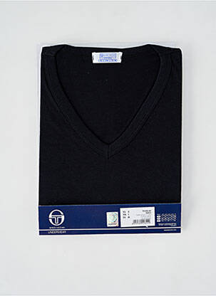 Tricou croială cambrată mâneci scurte negru SERGIO TACCHINI bărbat