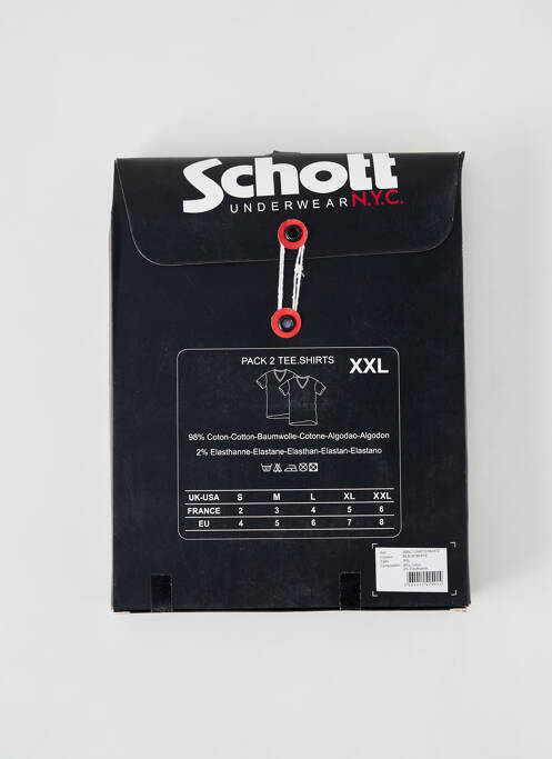 Tricou alb SCHOTT bărbat