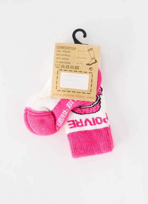 Șosete roz POIVRE BLANC fată