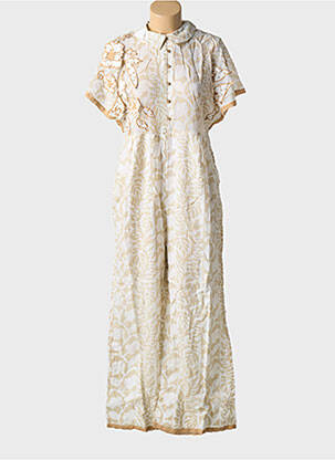 Salopetă-pantalon bej CHLOE LAETITIA femeie