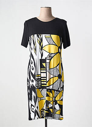 Rochie scurtă mâneci scurte mâneci scurte negru MASSANA femeie