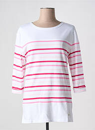 Tricou croială dreaptă mâneci 3/4 roz WIN'S femme