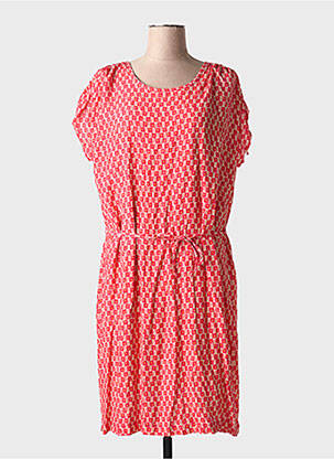 Rochie midi imprimeu floral mâneci scurte roșu GRIFFON femeie