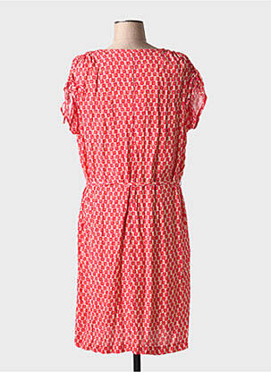Rochie midi imprimeu floral mâneci scurte roșu GRIFFON femeie