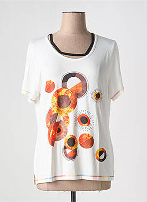 Tricou mâneci lungi mâneci lungi bej FRANCE RIVOIRE femeie