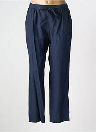 Pantalon drept țesătură crep mărime normală albastru GRIFFON femme