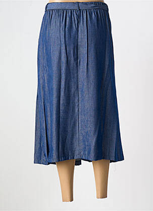 Fustă lungă croială evazată albastru GRIFFON femeie