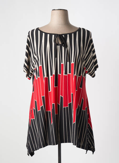 Tunică mâneci scurte negru PURPLEROSE femeie