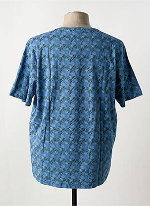 Tricou croială cambrată mâneci scurte albastru COFOX homme