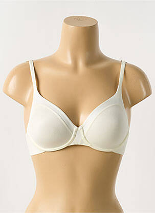 Sutien efect material satinat sutien cupe întregi cu decolteu înalt bej TRIUMPH femeie
