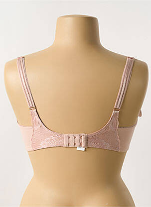Sutien efect material satinat sutien cupe întregi cu decolteu înalt roz FLORALE BY TRIUMPH femeie