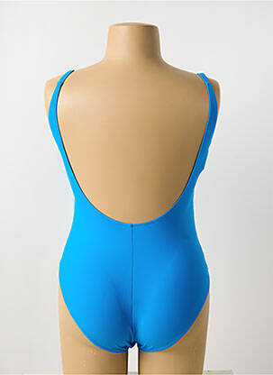 Costum de baie dintr-o singură piesă efect material satinat top sutien modelat albastru DEIDAD femeie