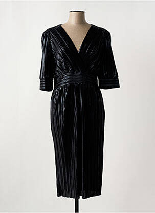 Rochie midi mâneci scurte mâneci scurte negru LA PETITE ETOILE femeie