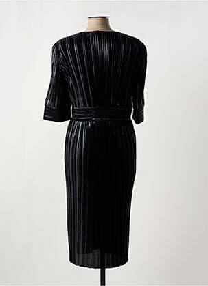Rochie midi mâneci scurte mâneci scurte negru LA PETITE ETOILE femeie