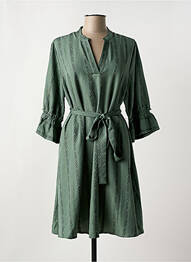 Rochie midi imprimeu fantezie mâneci lungi verde EVOKED VILA femeie