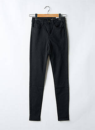 Pantalon slim talie înaltă talie înaltă negru VILA femeie