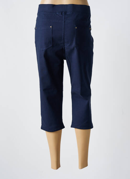 Pantalon trei sferturi elasticitate mărime normală albastru CHRISTY femme