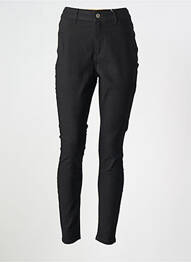 Pantalon slim țesătură poplin mărime normală negru VILA femme