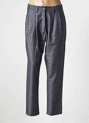 Pantalon drept țesătură poplin mărime normală gri ARTLOVE femeie