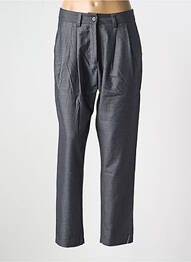 Pantalon drept țesătură poplin mărime normală gri ARTLOVE femeie