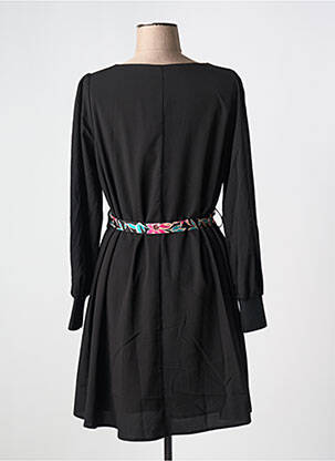 Rochie midi mâneci lungi mâneci lungi negru GRACE & MILA femeie