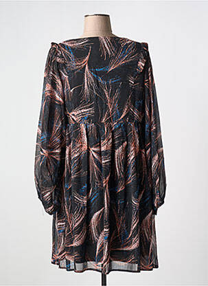 Rochie scurtă croială fluidă mâneci lungi negru MOLLY BRACKEN femeie