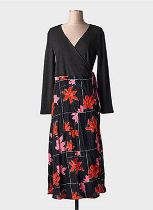 Rochie lungă mâneci lungi mâneci lungi negru DESIGUAL femeie