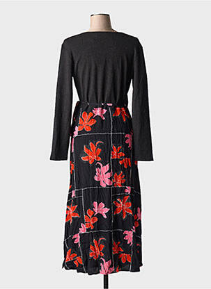 Rochie lungă mâneci lungi mâneci lungi negru DESIGUAL femeie
