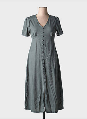 Rochie midi mâneci scurte mâneci scurte verde TIFFOSI femeie