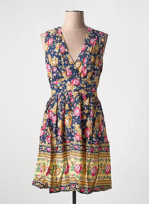 Rochie midi imprimeu floral fără mâneci albastru HF WOMAN COLLECTION femeie