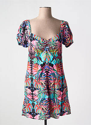 Rochie scurtă roz DESIGUAL femeie