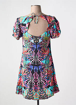 Rochie scurtă mâneci scurte mâneci scurte roz DESIGUAL femeie