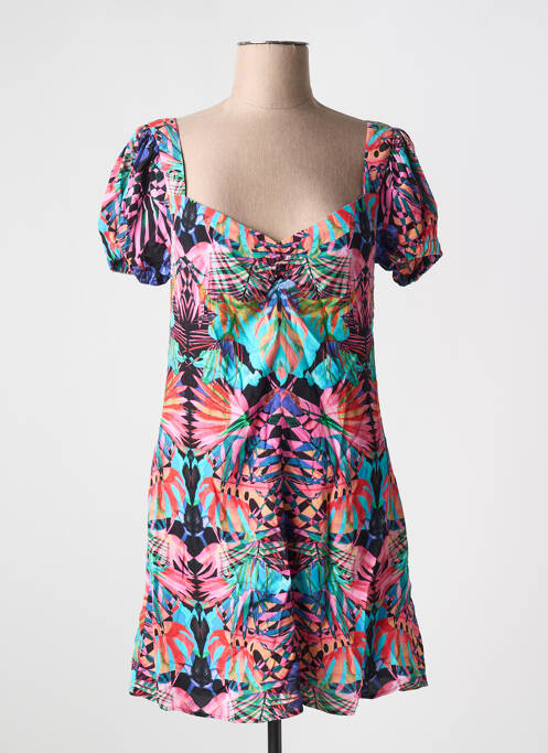 Rochie scurtă roz DESIGUAL femeie