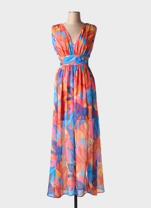 Rochie lungă roz MORGAN femeie