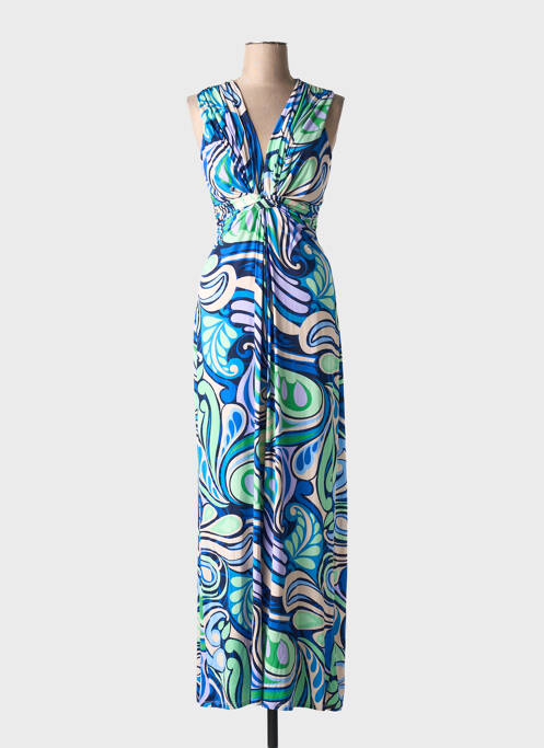 Rochie lungă albastru MORGAN femeie