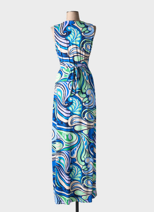 Rochie lungă albastru MORGAN femeie