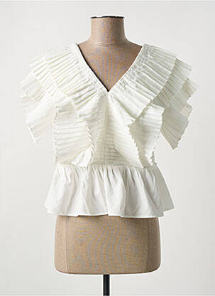 Top alb GOLDEN LIVE femeie