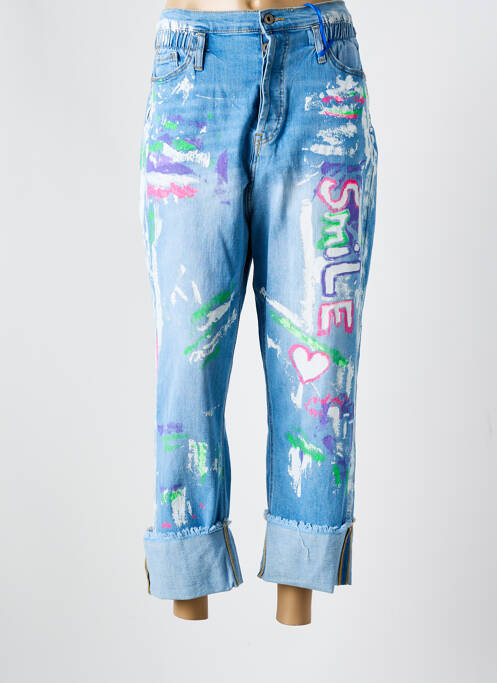 Blugi cu croială dreaptă albastru S.WOMAN femeie