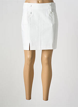Fustă scurtă alb MORGAN femeie