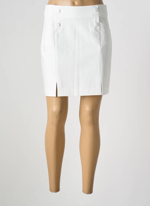 Fustă scurtă alb MORGAN femeie