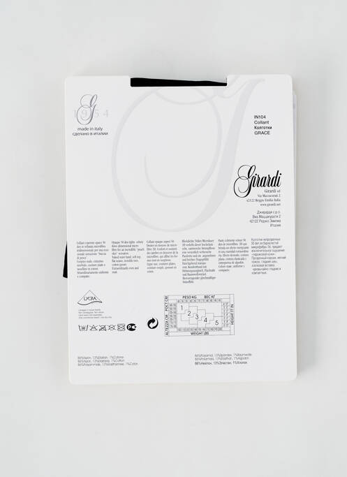 Colanți elasticitate negru GIRARDI femme