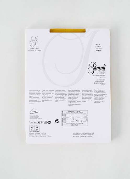 Colanți galben GIRARDI femeie